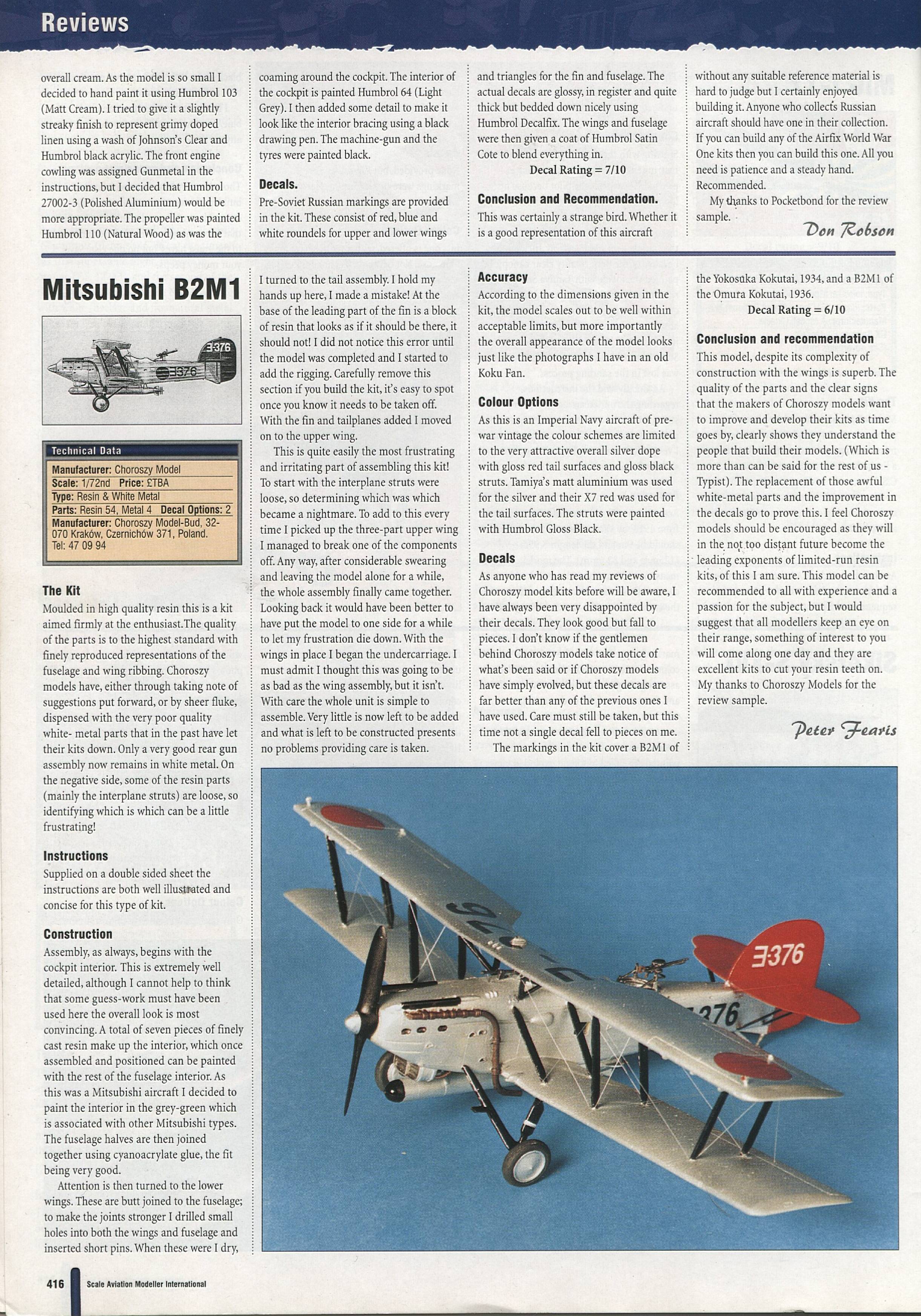Scale Aviation Modeller International 1998-07